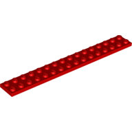 LEGO Red Plate 2 x 16 4282 - 428221 LEGO Red Plate 2 x 16 4282 - 428221