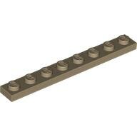 LEGO Dark Tan Plate 1 x 8 3460 - 6156492