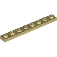 LEGO Tan Plate 1 x 8 3460 - 4114324 LEGO Tan Plate 1 x 8 3460 - 4114324