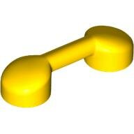 LEGO Yellow Bar 1 x 3 with 2 Stud Receptacles (Radio Handle / Telephone Handset) 6190 - 6272114
