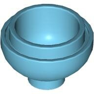 LEGO Medium Azure Brick, Round 2 x 2 Dome Bottom 15395 - 6132411