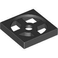 LEGO Black Turntable 2 x 2 Plate, Base 3680 - 368026
