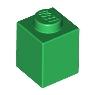 LEGO Green Brick 1 x 1 3005 - 300528 LEGO Green Brick 1 x 1 3005 - 300528
