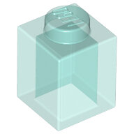 LEGO Trans-Light Blue Brick 1 x 1 3005 - 6240551 LEGO Trans-Light Blue Brick 1 x 1 3005 - 6240551