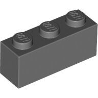 LEGO Dark Bluish Gray Brick 1 x 3 3622 - 4211104 LEGO Dark Bluish Gray Brick 1 x 3 3622 - 4211104