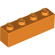 LEGO Orange Brick 1 x 4 3010 - 4118827 LEGO Orange Brick 1 x 4 3010 - 4118827