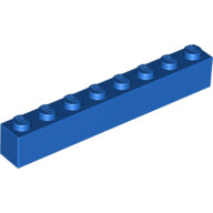 LEGO Blue Brick 1 x 8 3008 - 300823 LEGO Blue Brick 1 x 8 3008 - 300823