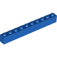 LEGO Blue Brick 1 x 10 6111 - 6057905 LEGO Blue Brick 1 x 10 6111 - 6057905