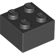 LEGO Black Brick 2 x 2 3003 - 300326 LEGO Black Brick 2 x 2 3003 - 300326