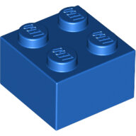LEGO Blue Brick 2 x 2 3003 - 300323 LEGO Blue Brick 2 x 2 3003 - 300323