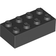 LEGO Black Brick 2 x 4 3001 - 300126 LEGO Black Brick 2 x 4 3001 - 300126