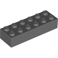 LEGO Dark Bluish Gray Brick 2 x 6 2456 - 4210875 LEGO Dark Bluish Gray Brick 2 x 6 2456 - 4210875