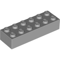 LEGO Light Bluish Gray Brick 2 x 6 2456 - 4211795 LEGO Light Bluish Gray Brick 2 x 6 2456 - 4211795