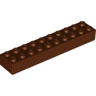 LEGO Reddish Brown Brick 2 x 10 3006 - 4215429 LEGO Reddish Brown Brick 2 x 10 3006 - 4215429