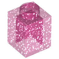 LEGO Glitter Trans-Dark Pink Brick 1 x 1 3005 - 6240549