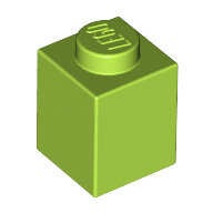 LEGO Lime Brick 1 x 1 3005 - 4220634 LEGO Lime Brick 1 x 1 3005 - 4220634