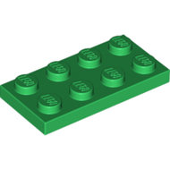 LEGO Green Plate 2 x 4 3020 - 302028