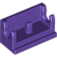 LEGO Dark Purple Hinge Brick 1 x 2 Base 3937 - 6262489