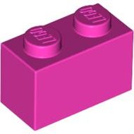 LEGO Dark Pink Brick 1 x 2 3004 - 4621545