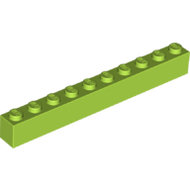 LEGO Lime Brick 1 x 10 6111 - 6153747