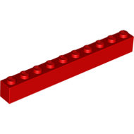 LEGO Red Brick 1 x 10 6111 - 611121